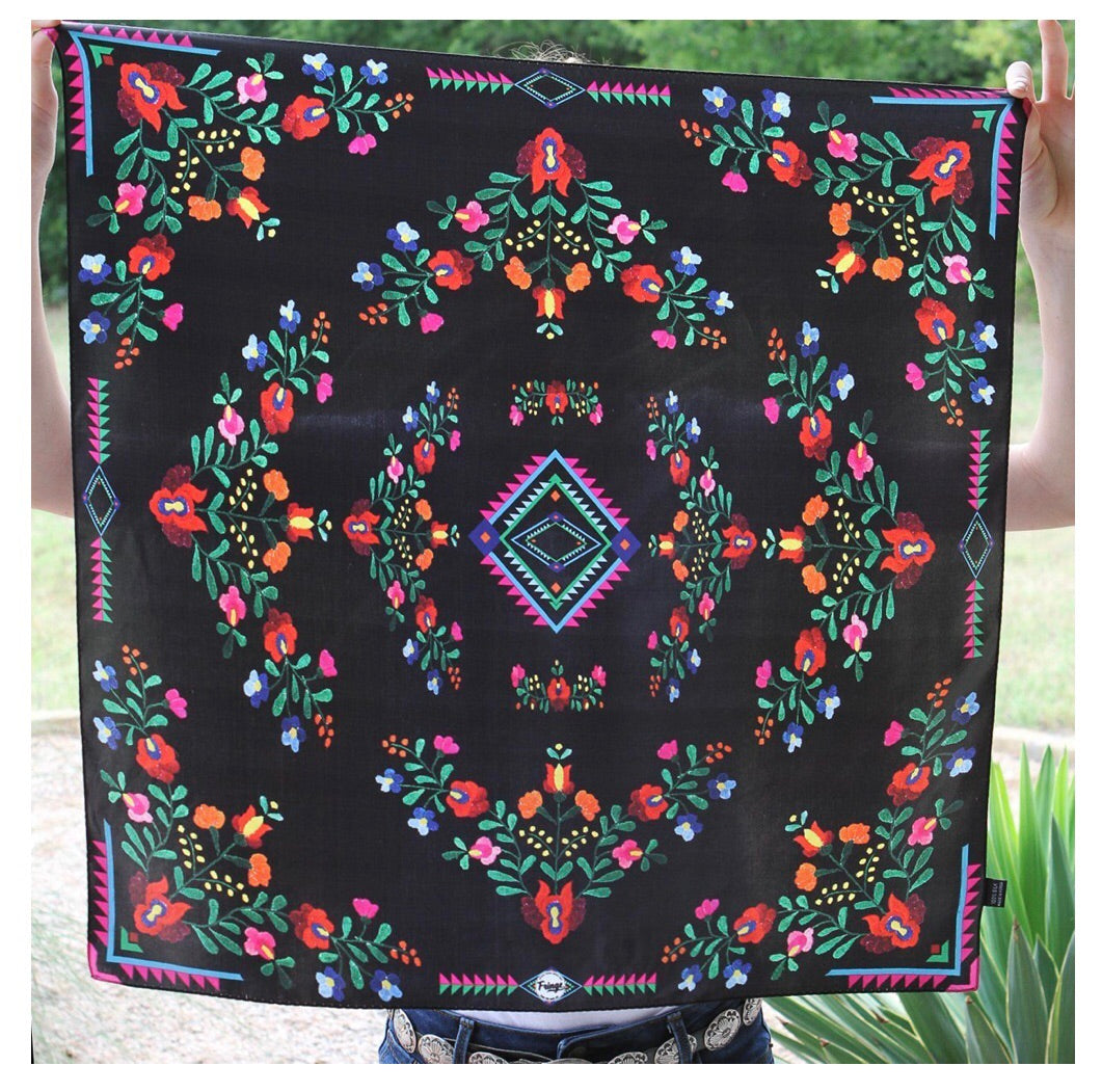 Fiesta Black by Fringe Scarves