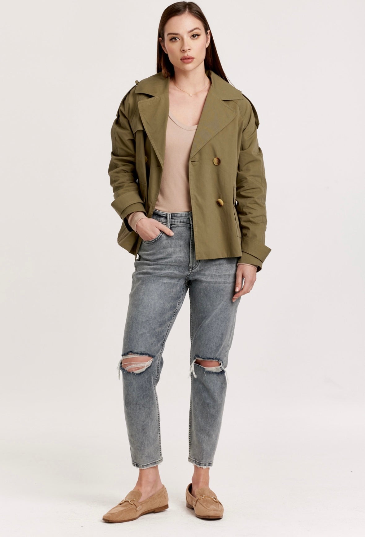 Vega Boxy Trench Jacket