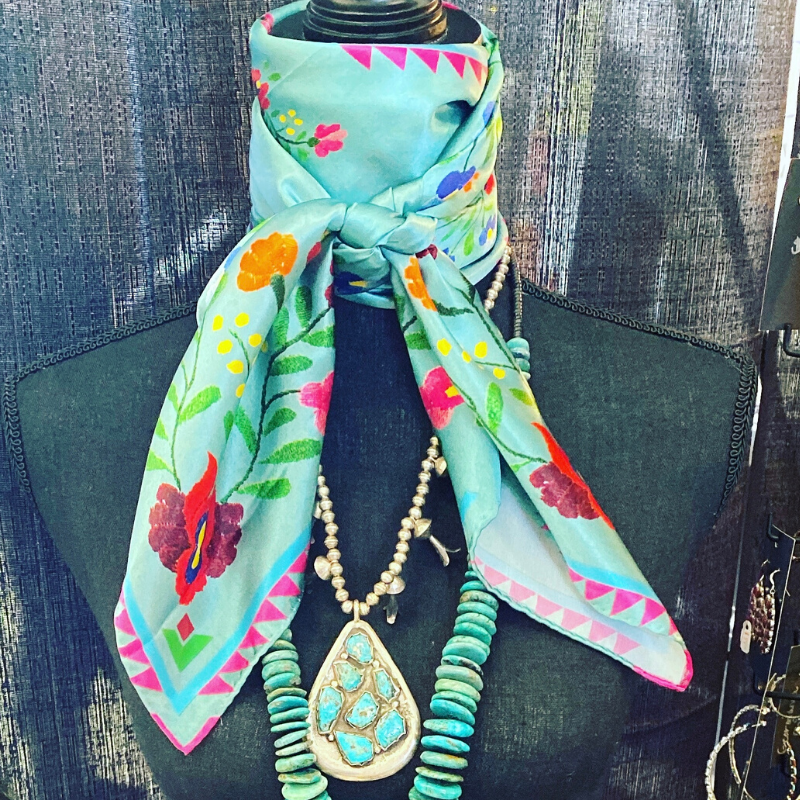 Fiesta Turquoise by Fringe Scarves